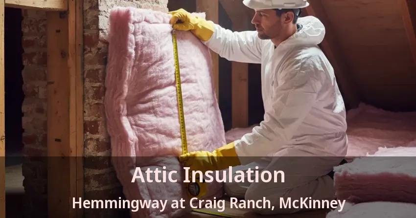 Attic Insulation Hemmingway at Craig Ranch, McKinney - TX