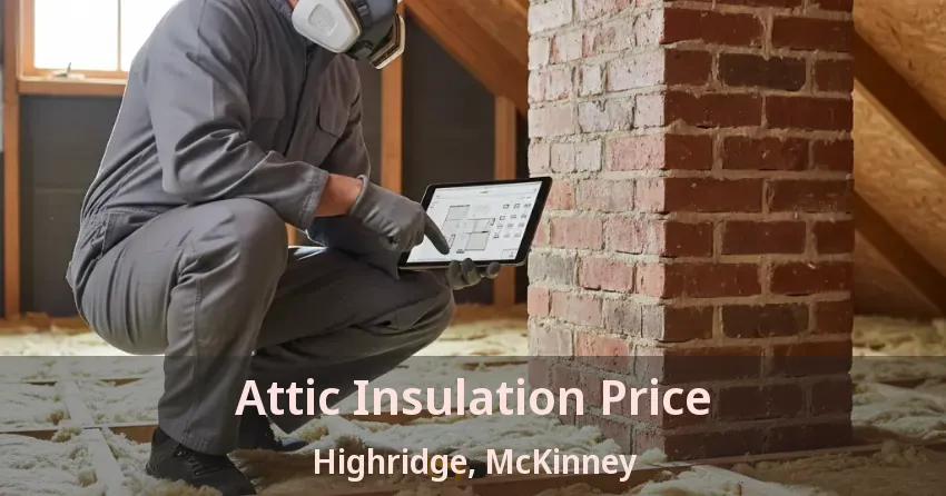 Attic Insulation Price Highridge, McKinney - TX