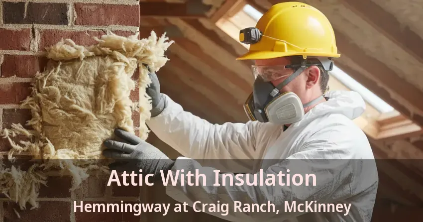 Attic With Insulation Hemmingway at Craig Ranch, McKinney - TX