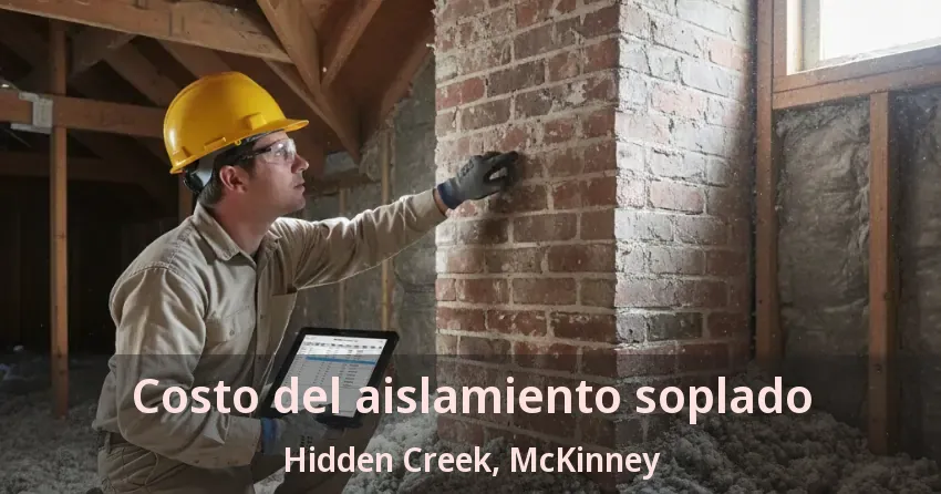 Costo del aislamiento soplado Hidden Creek, McKinney - TX