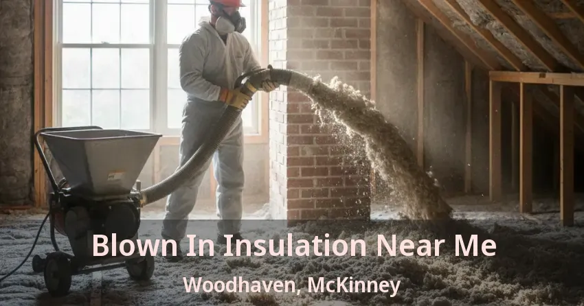 Blown In Insulation Near Me Woodhaven, McKinney - TX