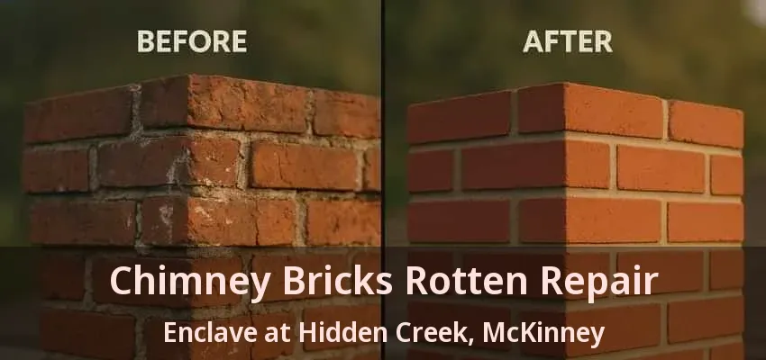 Chimney Bricks Rotten Repair Enclave at Hidden Creek, McKinney - TX