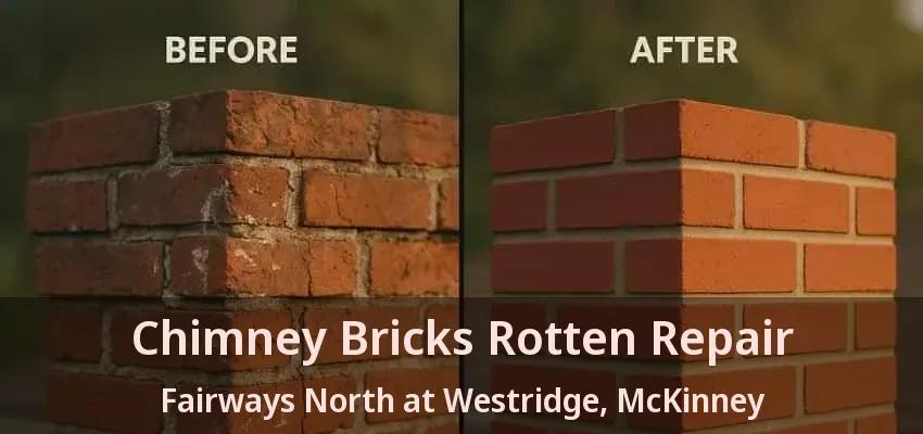 Chimney Bricks Rotten Repair Fairways North at Westridge, McKinney - TX