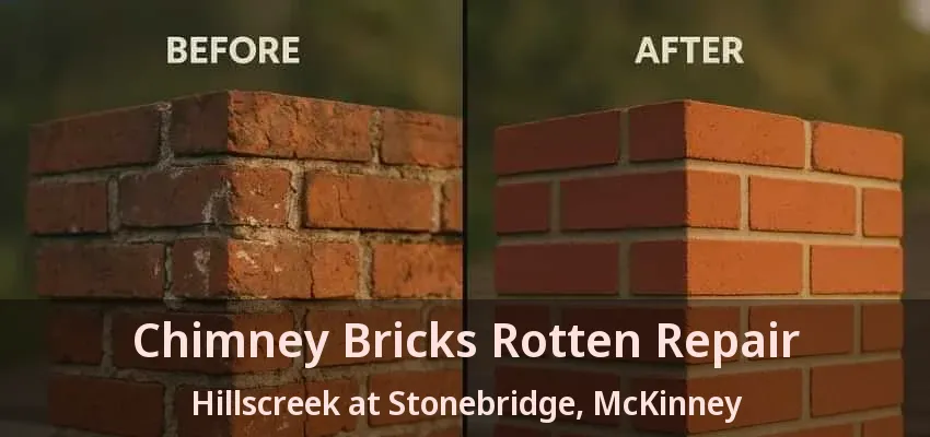 Chimney Bricks Rotten Repair Hillscreek at Stonebridge, McKinney - TX