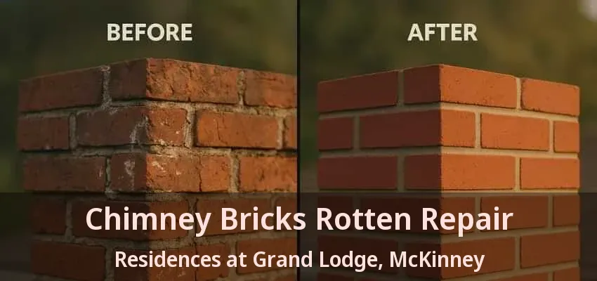 Chimney Bricks Rotten Repair Residences at Grand Lodge, McKinney - TX