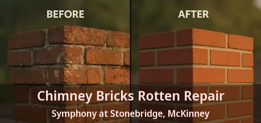 Chimney Bricks Rotten Repair Symphony at Stonebridge, McKinney - TX