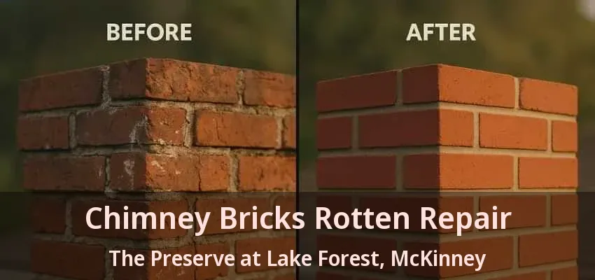Chimney Bricks Rotten Repair The Preserve at Lake Forest, McKinney - TX