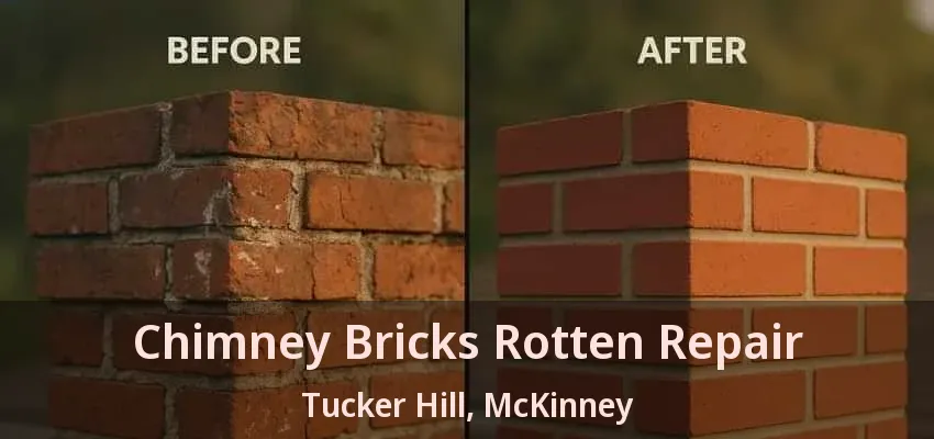 Chimney Bricks Rotten Repair Tucker Hill, McKinney - TX