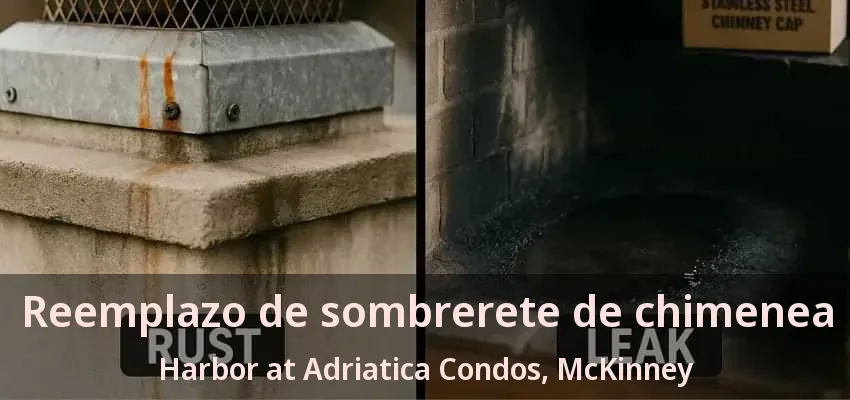 Reemplazo de sombrerete de chimenea Harbor at Adriatica Condos, McKinney - TX