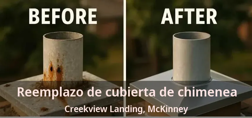 Reemplazo de cubierta de chimenea Creekview Landing, McKinney - TX