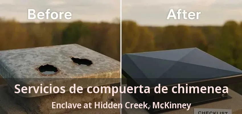 Servicios de compuerta de chimenea Enclave at Hidden Creek, McKinney - TX