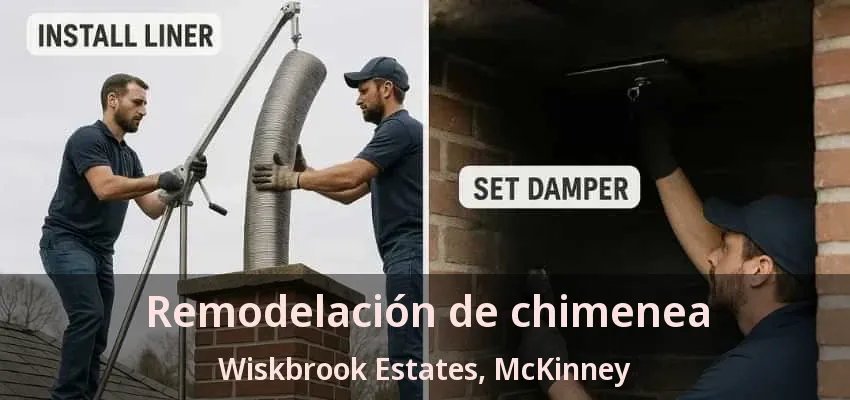 Remodelación de chimenea Wiskbrook Estates, McKinney - TX