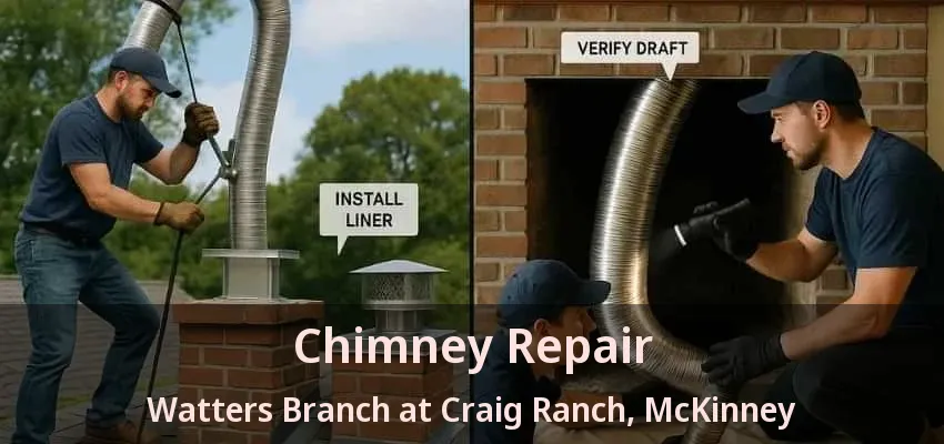Chimney Repair Watters Branch at Craig Ranch, McKinney - TX