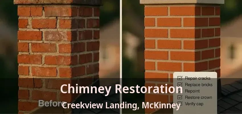 Chimney Restoration Creekview Landing, McKinney - TX