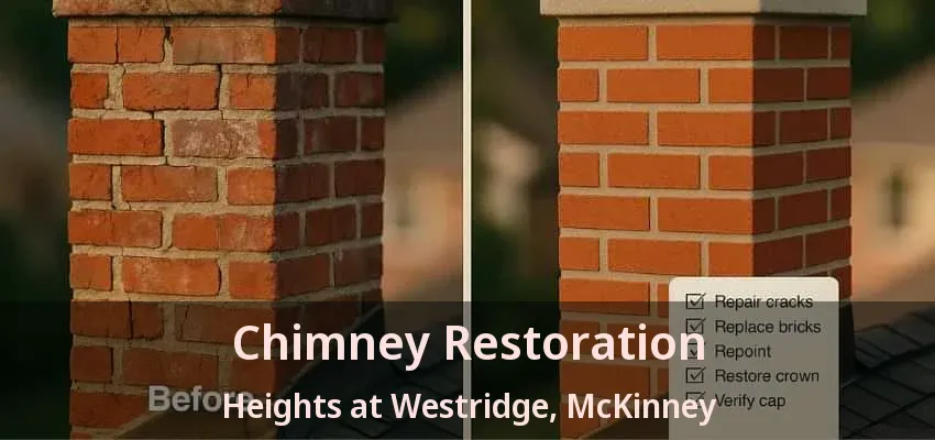 Chimney Restoration Heights at Westridge, McKinney - TX