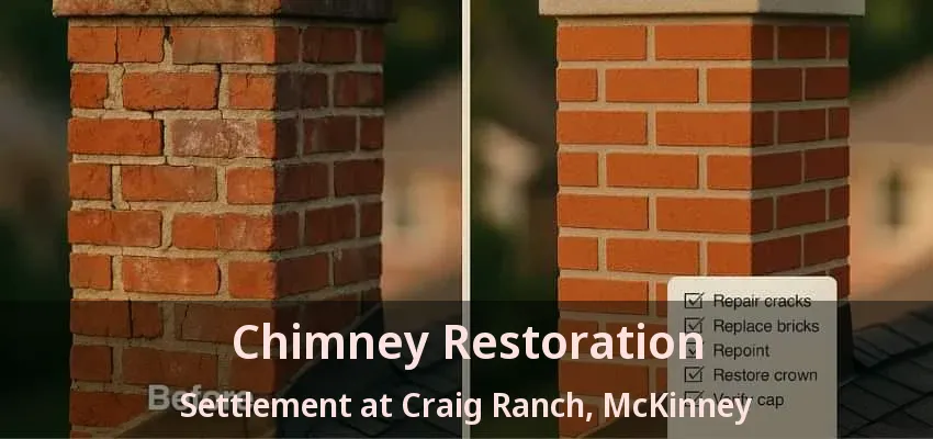 Chimney Restoration Settlement at Craig Ranch, McKinney - TX