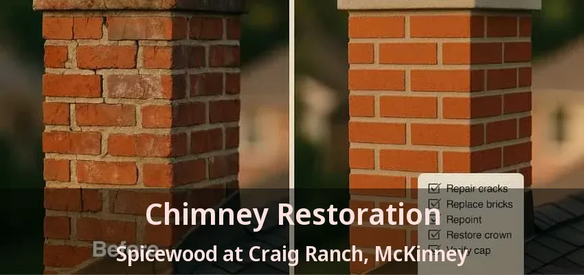 Chimney Restoration Spicewood at Craig Ranch, McKinney - TX