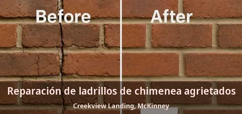 Reparación de ladrillos de chimenea agrietados Creekview Landing, McKinney - TX Reparación de ladrillos de chimenea agrietados Creekview Landing, McKinney - TX