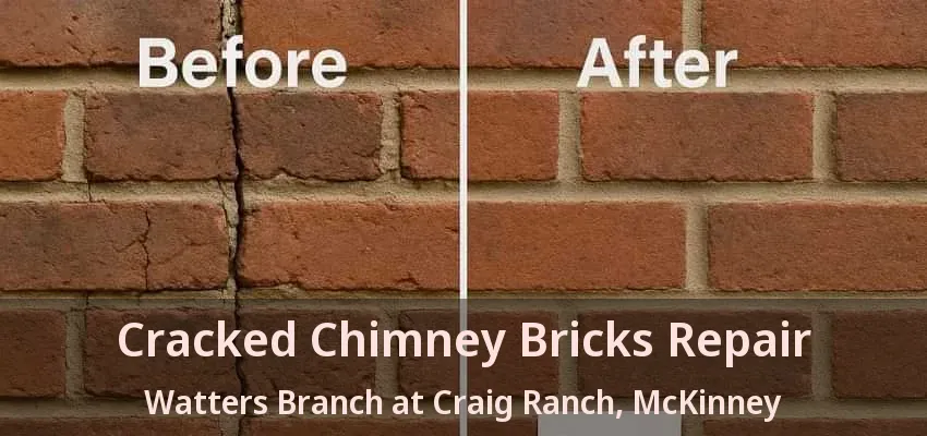 Cracked Chimney Bricks Repair Watters Branch at Craig Ranch, McKinney - TX