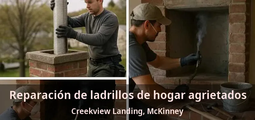 Reparación de ladrillos de hogar agrietados Creekview Landing, McKinney - TX