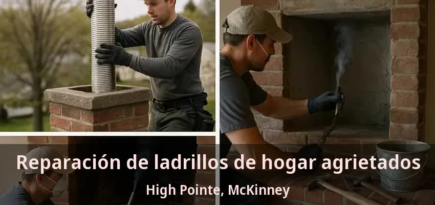Reparación de ladrillos de hogar agrietados High Pointe, McKinney - TX