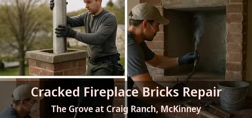 Cracked Fireplace Bricks Repair The Grove at Craig Ranch, McKinney - TX