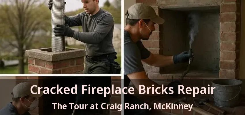 Cracked Fireplace Bricks Repair The Tour at Craig Ranch, McKinney - TX