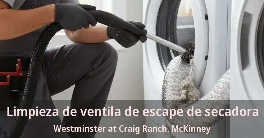 Limpieza de ventila de escape de secadora Westminster at Craig Ranch, McKinney - TX