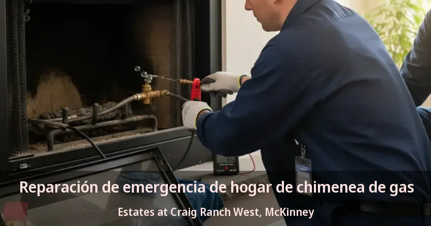 Reparación de emergencia de hogar de chimenea de gas Estates at Craig Ranch West, McKinney - TX