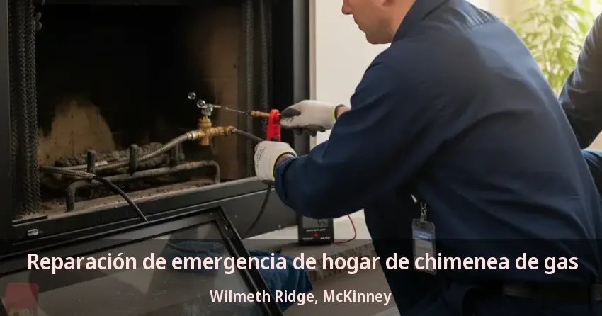 Reparación de emergencia de hogar de chimenea de gas Wilmeth Ridge, McKinney - TX