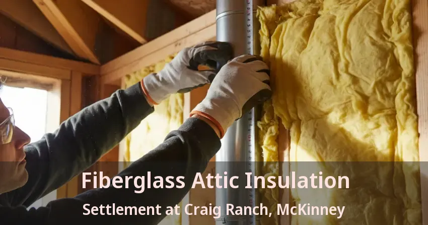 Fiberglass Attic Insulation Settlement at Craig Ranch, McKinney - TX
