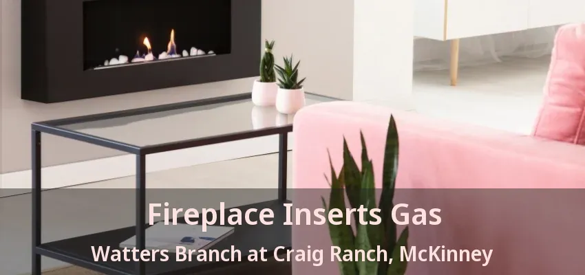 Fireplace Inserts Gas Watters Branch at Craig Ranch, McKinney - TX