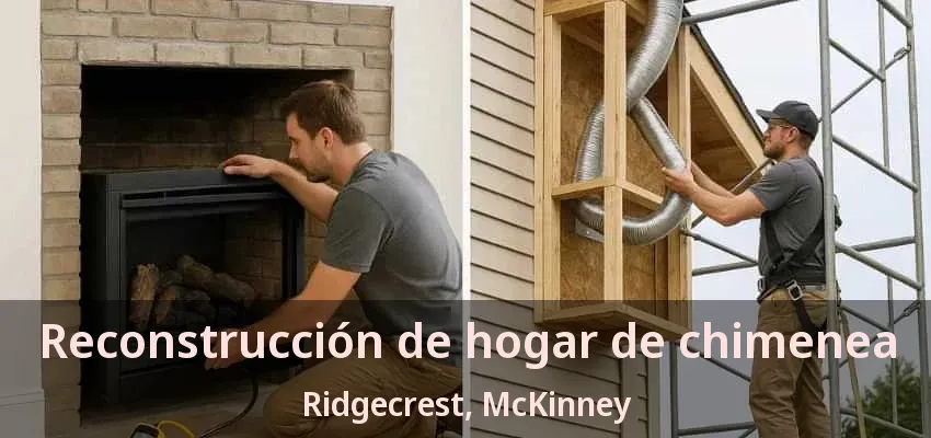 Reconstrucción de hogar de chimenea Ridgecrest, McKinney - TX