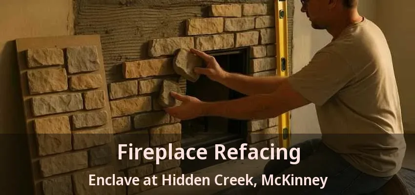 Fireplace Refacing Enclave at Hidden Creek, McKinney - TX
