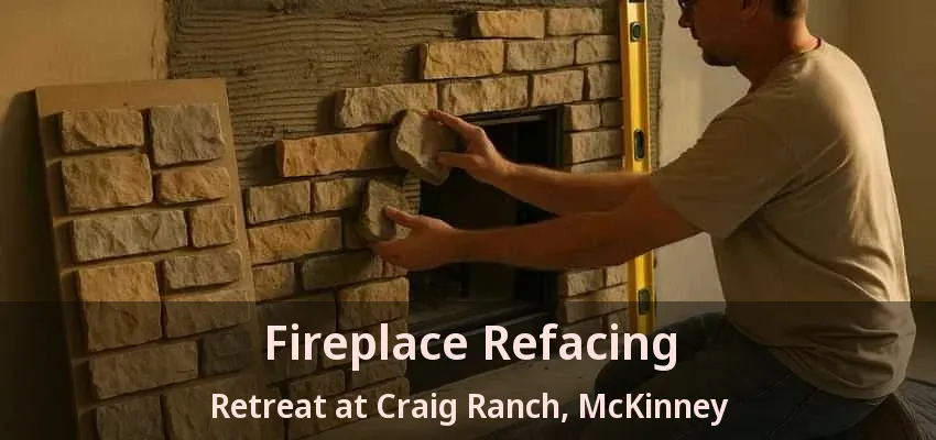 Fireplace Refacing Retreat at Craig Ranch, McKinney - TX