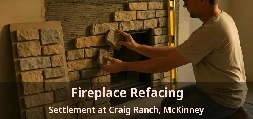 Fireplace Refacing Settlement at Craig Ranch, McKinney - TX