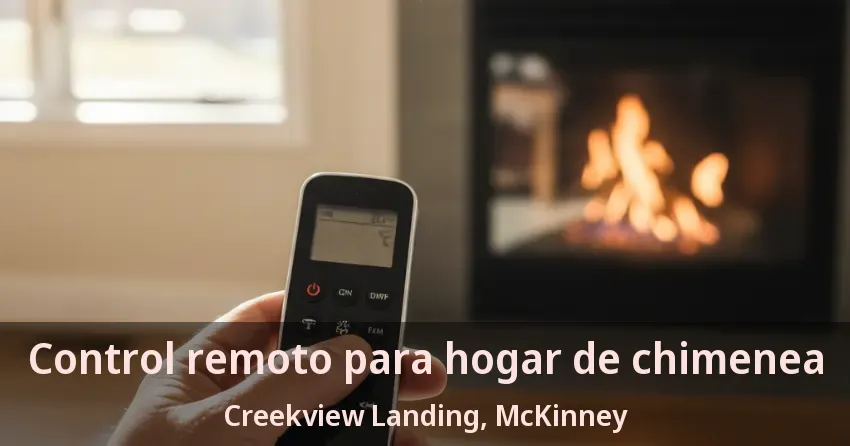 Control remoto para hogar de chimenea Creekview Landing, McKinney - TX