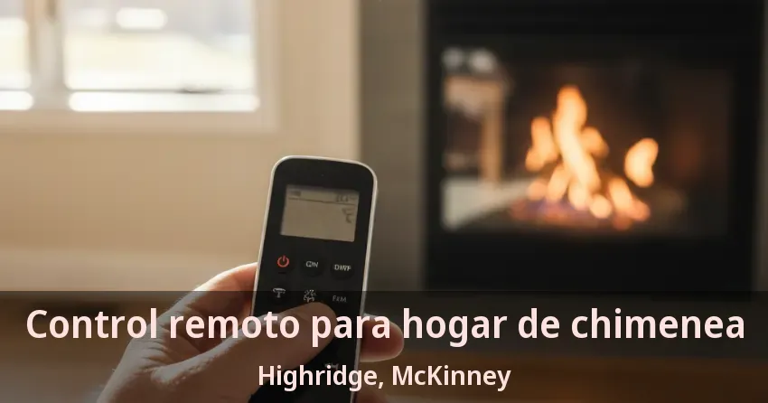 Control remoto para hogar de chimenea Highridge, McKinney - TX
