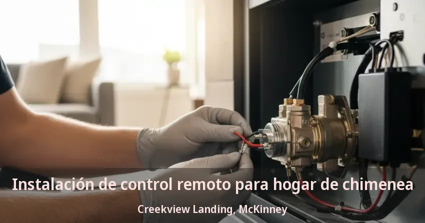 Instalación de control remoto para hogar de chimenea Creekview Landing, McKinney - TX