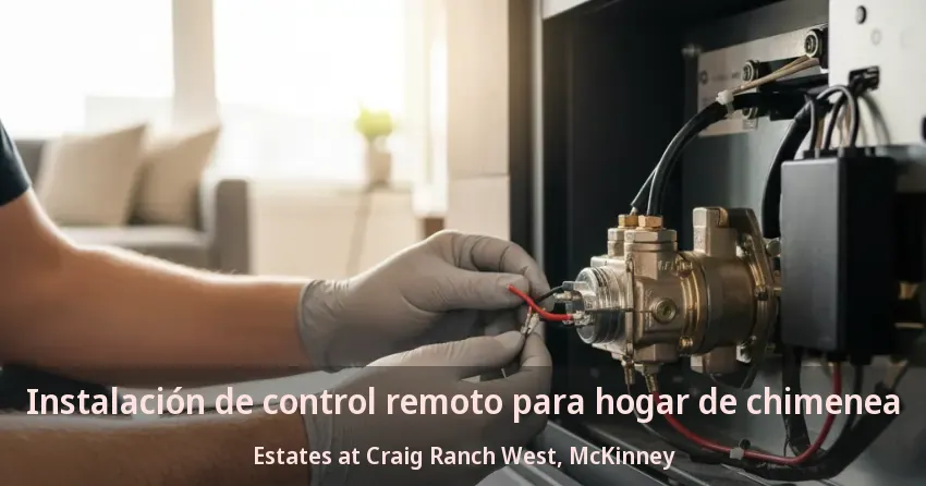 Instalación de control remoto para hogar de chimenea Estates at Craig Ranch West, McKinney - TX