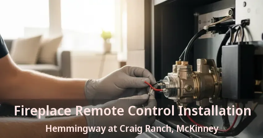 Fireplace Remote Control Installation Hemmingway at Craig Ranch, McKinney - TX