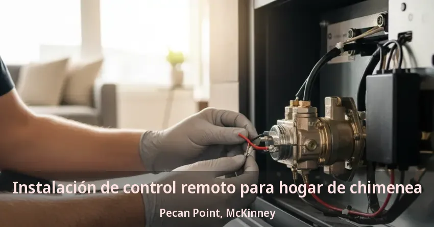 Instalación de control remoto para hogar de chimenea Pecan Point, McKinney - TX Instalación de control remoto para hogar de chimenea Pecan Point, McKinney - TX