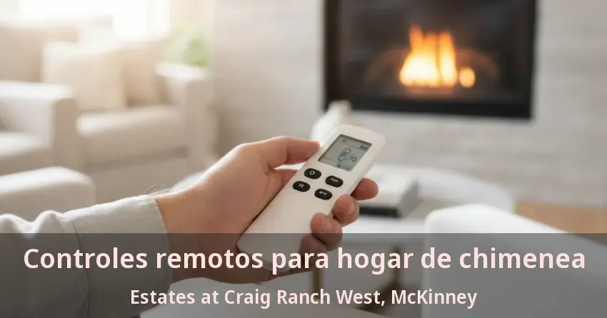 Controles remotos para hogar de chimenea Estates at Craig Ranch West, McKinney - TX Controles remotos para hogar de chimenea Estates at Craig Ranch West, McKinney - TX