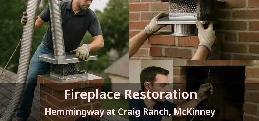Fireplace Restoration Hemmingway at Craig Ranch, McKinney - TX