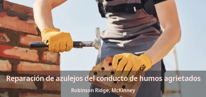 Reparación de azulejos del conducto de humos agrietados Robinson Ridge, McKinney - TX