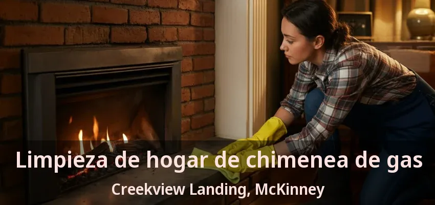 Limpieza de hogar de chimenea de gas Creekview Landing, McKinney - TX