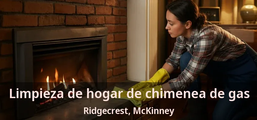 Limpieza de hogar de chimenea de gas Ridgecrest, McKinney - TX