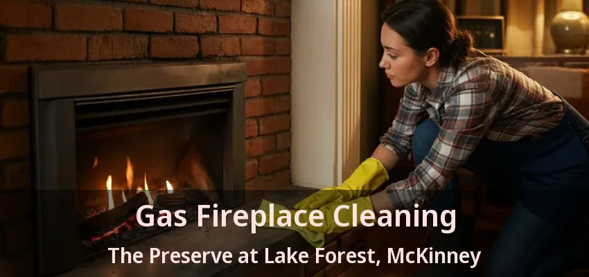 Gas Fireplace Cleaning The Preserve at Lake Forest, McKinney - TX