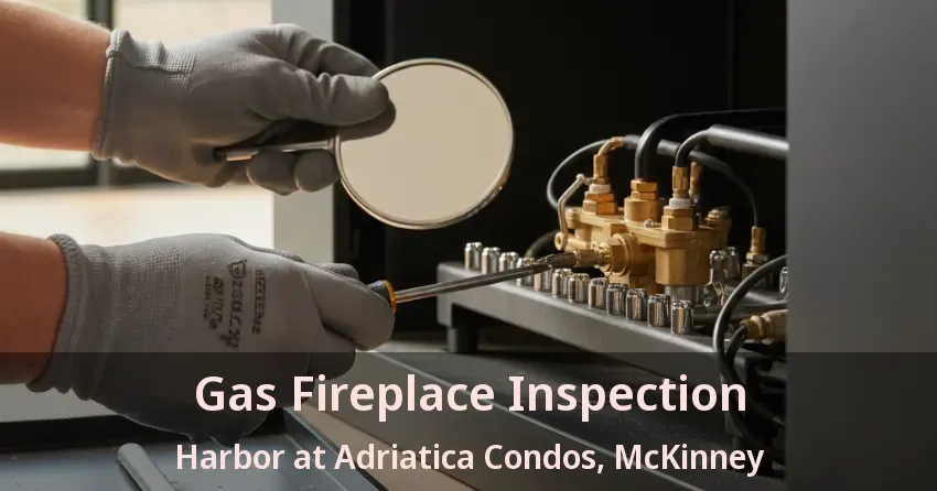 Gas Fireplace Inspection Harbor at Adriatica Condos, McKinney - TX