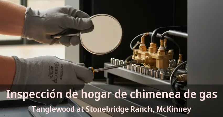 Inspección de hogar de chimenea de gas Tanglewood at Stonebridge Ranch, McKinney - TX